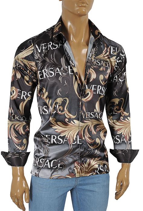 cheap versace dress shirts|versace fitted shirts for men.